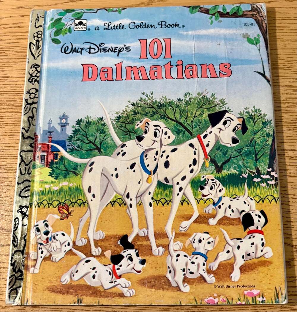 Vintage 1985 Little Golden Book – Disney’s 101 Dalmatians